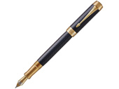 Ручка перьевая Duofold Prestige Centennial, F (синий, золотистый)