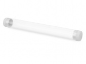Футляр-туба пластиковый для ручки Tube 2.0 (белый, прозрачный)