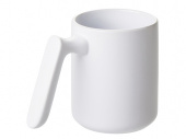 Кружка матовая с прямой ручкой Axio (белый)