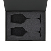 Ложемент под 2 бокала для вина (рифленое стекло) в среднюю коробку-трансформер (арт. 695721)