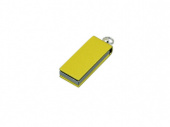 USB 2.0- флешка мини на 8 Гб с мини чипом в цветном корпусе (желтый)