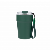 Термокружка вакуумная Монако, темно-зеленая