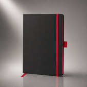 Блокнот A5 ColorNote Black (черный, красный, красный)