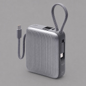 Внешний АКБ NRG Turbo Cable 10000 mAh, 22,5Вт (графит)