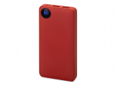 Внешний аккумулятор Mild, металлик soft-touch, 10 000 mAh (красный)