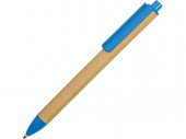 Ручка картонная шариковая Эко 2.0 (голубой, бежевый)