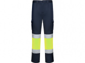 Брюки Daily stretch HV со светоотражающими полосами, мужские (navy, неоновый желтый)