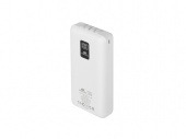 Внешний аккумулятор с дисплеем и встроенными кабелями VA2220, 20000 mAh (белый)