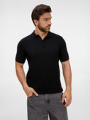 Рубашка поло унисекс Upswing, черная