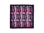 Шелковый платок Tweed (синий, розовый, красный)