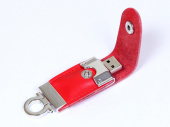USB 2.0- флешка на 64 Гб в виде брелока (красный)