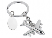 Брелок Самолет (серебристый)