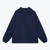 Ветровка (анорак) оверсайз унисекс RISSMAN, темно-синяя, размер M/L