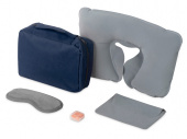 Набор для путешествий Comfy Flight (синий, серый, серый)