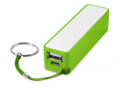 Внешний аккумулятор Jive, 2000 mAh (белый, лайм)
