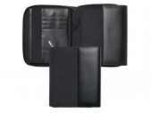 Папка для конференции А5 Advance Fabric Dark Grey (черный, темно-серый)