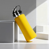 Бутылка для воды Bottle C1, сталь, soft touch, 600 мл (желтый)