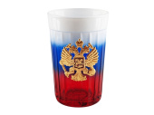 Граненый стакан Россия (белый, синий, красный)