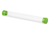 Футляр-туба пластиковый для ручки Tube 2.0 (прозрачный, зеленое яблоко)