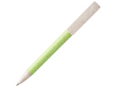 Ручка-подставка шариковая Medan из пшеничной соломы (зеленое яблоко)