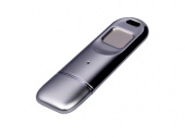 USB 3.0-флешка на 64 Гб со сканером отпечатков пальцев в подарочной упаковке (серебристый)