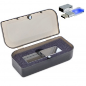 Флешка Moon 16 Гб в футляре, синий