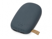 Внешний аккумулятор в форме камня Stone, 10400 mAh (темно-серый)