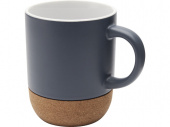 Керамическая кружка Billie с пробковым дном, матовая (синий)