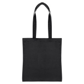 Сумка для покупок Erba, 100% хлопок, 260 г/м2, 35*40 cм, ручки 60*3 см, черная Сумка для покупок Erba, 100% хлопок, 260 г/м2, 35*40 cм, ручки 60*3 см, черная