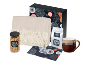 Подарочный набор Re:y. Haven  с пледом, кружкой и чаем (бургунди)