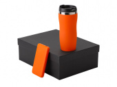 Подарочный набор COLOR IT c термокружкой и повербанком (оранжевый)