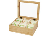 Бамбуковая коробка для чая Ocre (натуральный, прозрачный)
