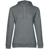 Толстовка с капюшоном женская Hoodie, темно-серый меланж