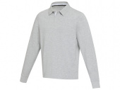 Толстовка-поло Clyde унисекс (серый меланж)