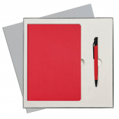 Подарочный набор Portobello/Rain  красный (Ежедневник недат А5, Ручка) беж. ложемент