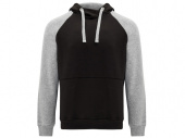 Толстовка с капюшоном Badet мужская (черный, серый меланж)