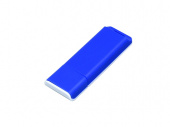 USB 2.0- флешка на 32 Гб с оригинальным двухцветным корпусом (синий, белый)