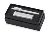 Подарочный набор White top с ручкой и зарядным устройством (белый)