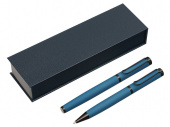 Подарочный набор из 2-х ручек Black Lama soft-touch (темно-синий)