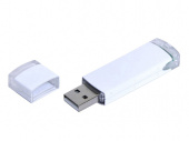 USB 2.0- флешка промо на 8 Гб прямоугольной классической формы (белый)