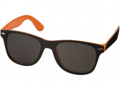 Очки солнцезащитные Sun Ray с цветной вставкой (черный, оранжевый)