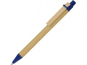 Ручка шариковая Salvador (синий, натуральный)