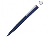 Ручка шариковая металлическая Brush Gum, soft-touch (темно-синий)