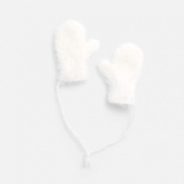 Подвеска на елку «Вьюжка», варежки, белая