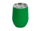 Вакуумная термокружка Sense Gum, непротекаемая крышка, soft-touch (зеленый)