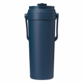 Термокружка вакуумная Соло, синяя