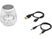 Портативная колонка Rave Light Up с функцией Bluetooth® (белый)