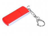 USB-флешка промо на 64 Гб с прямоугольной формы с выдвижным механизмом (красный)
