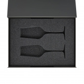 Ложемент под 2 бокала для шампанского (рифленое стекло) в среднюю коробку-трансформер (арт. 695721)