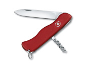 Нож перочинный Alpineer, 111 мм, 5 функций (красный)